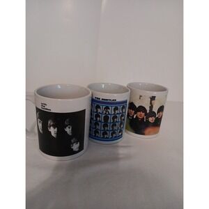 (3) Beatles Cups -A Hard Days Night-Beatles For Sale-With The Beatles Collection